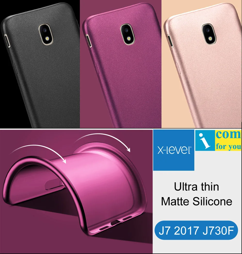 

X-Level Ultra thin Silicone Cover Case For Samsung Galaxy J7 2017 J730F X Level Guardian Matte frosted TPU Protective J7 Pro