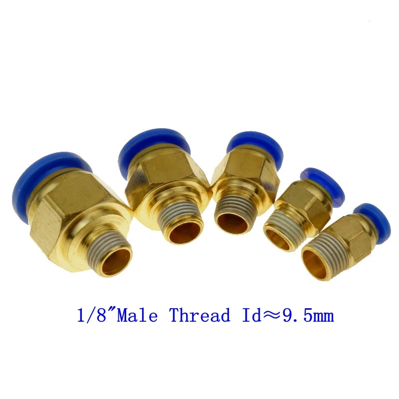 4 X Swivel Male Elbow Air Push In Pneumatic Fitting Connecter Tube  1//2/" OD 8mm