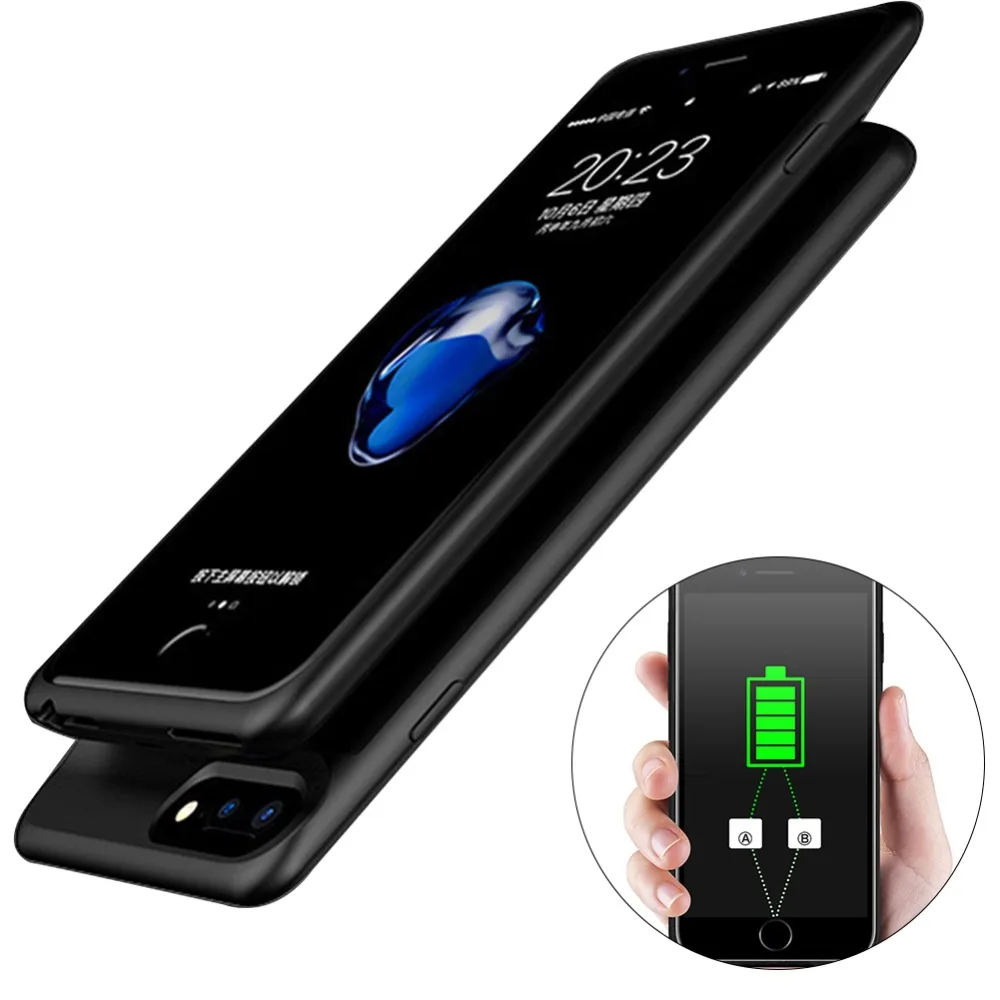 Magnetic Battery Charger Case for iPhone X XS 7 8 Plus Slim Power Bank Charging Cover External Back Pack 6 6S |