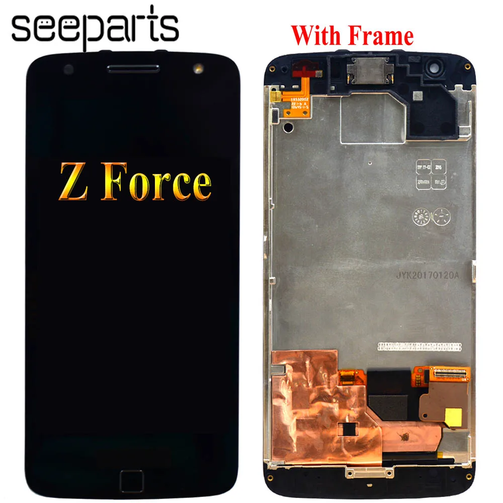 

5.5"For Motorola Moto Z Force LCD Display Touch Screen Digitizer Assembly For Moto Z Force LCD Replacement Parts Free Shipping