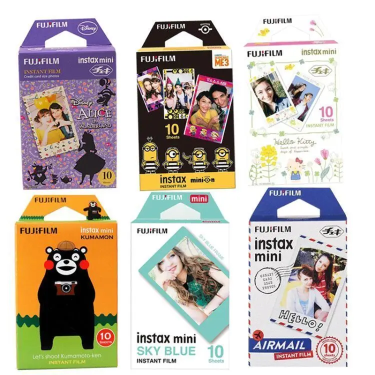 

Fujifilm Instax Mini 8 Film 10 Sheets Blue Rilakkuma Hello Kitty Fuji Photo Paper For 70 50s 7s 90 25 SP2 LOMO Instant Camera