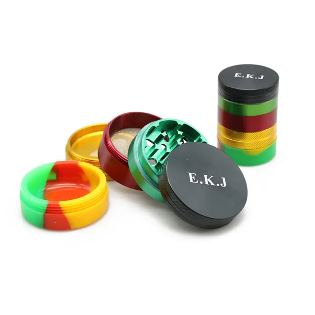 2017 New 55mm 40mm Grinder 5 Layers Aluminum Crusher 2017 New 55mm 40mm Grinder 5 Layers Aluminum Crusher Silicone Storage Smoking Hand Muller Herb