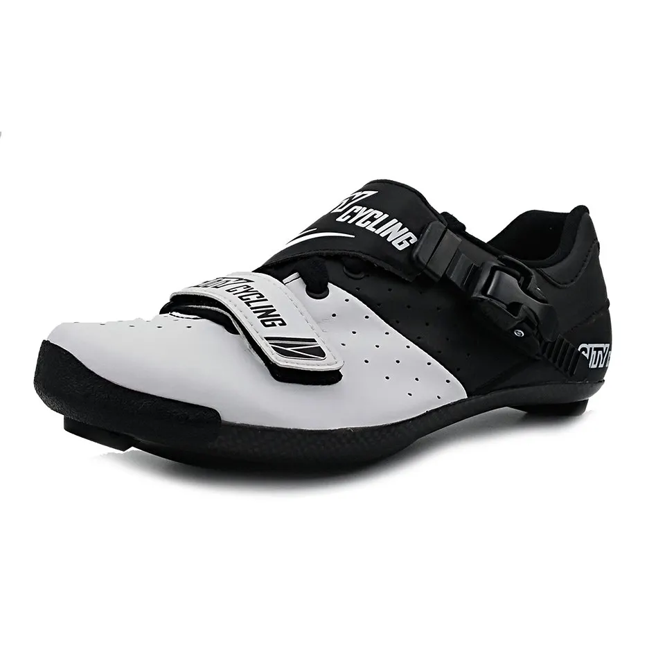 Zapatos de Ciclismo de carretera heatmolable fibra de carbono zapatos de bicicleta de carretera autobloqueo respirable bicicleta de carretera zapatillas de bicicleta zapatos de Ciclismo