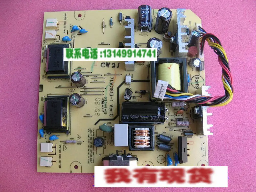 

Free Shipping> 190S7 170S7 Power Board 170V7 pressure plate 715G1813 - 1 (-2)-Original 100% Tested Working