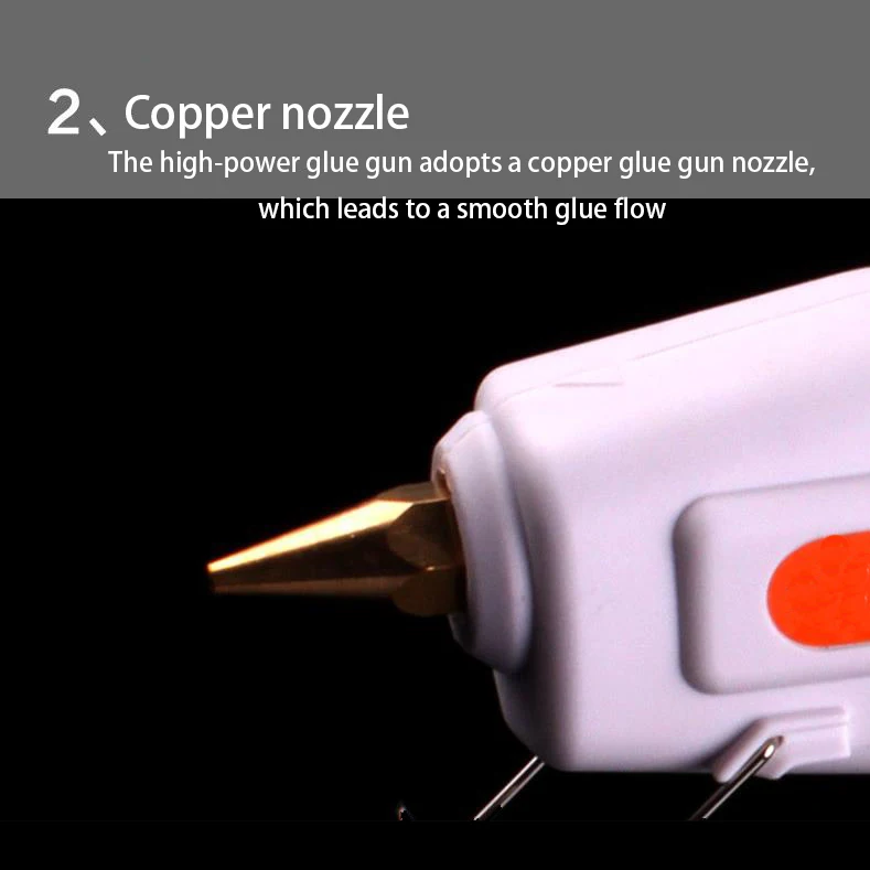 Белый 80 Вт с переключателем горячего расплава клеевой пистолет нагреватель высокой температуры расплава клея горячего клея пистолет термоэлектрический нагревательный температурный инструмент