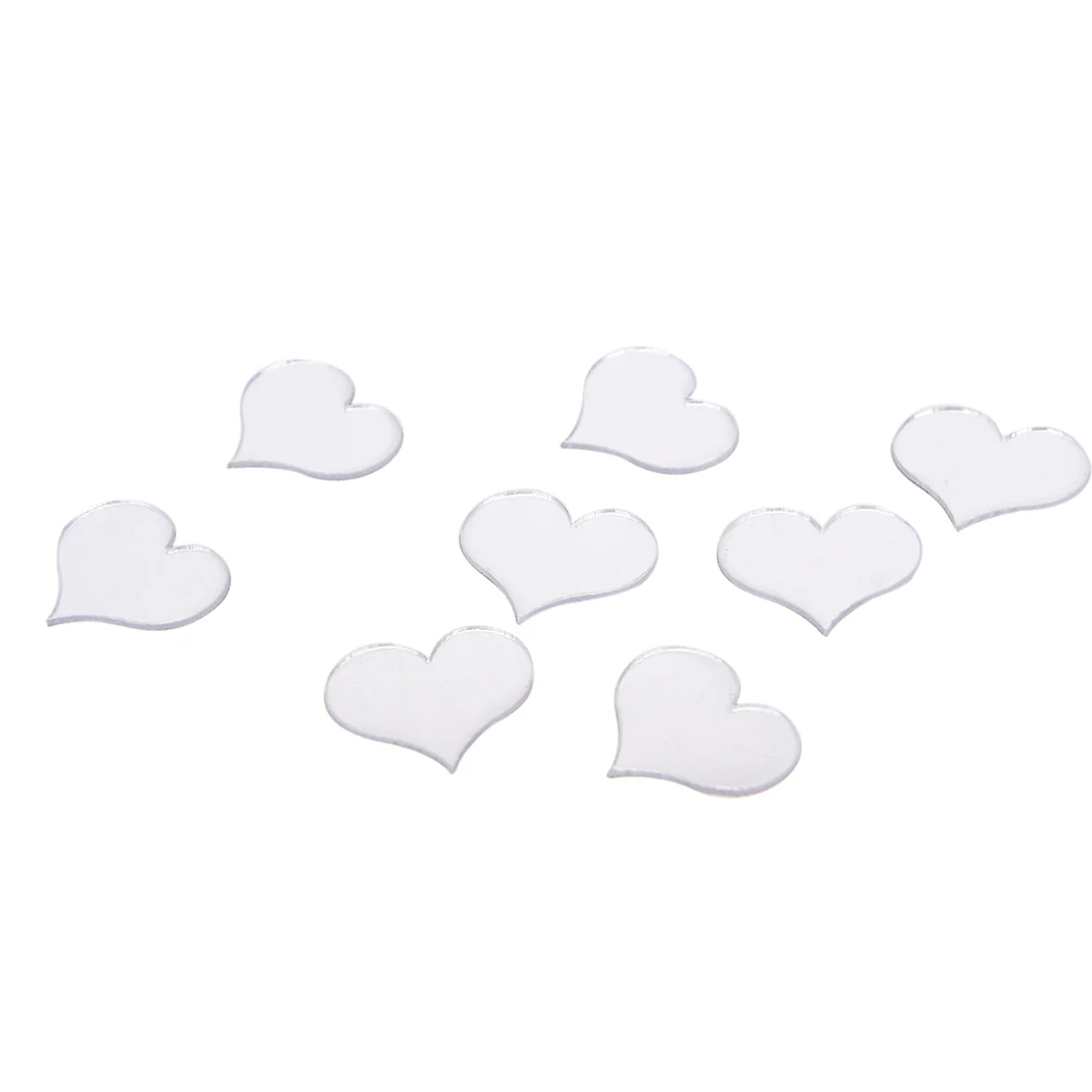100 шт. серебристые и золотистые 3D наклейки на стену|mirror decals|acrylic mirrorheart wall stickers |