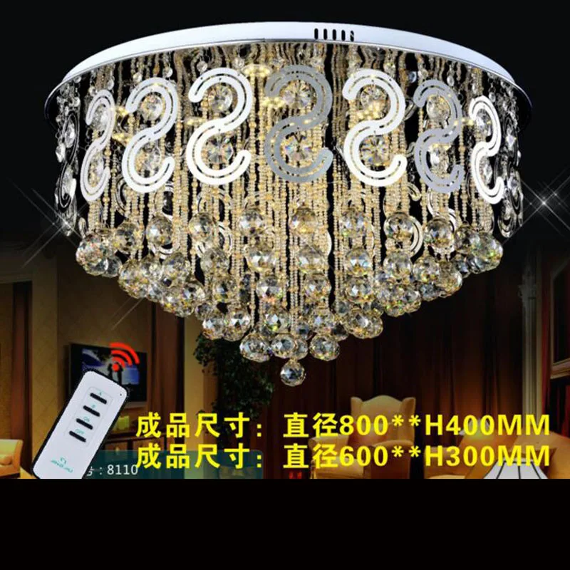Us 416 24 56 Off Led Modern Low Voltage Crystal Lamp Round Living Room Bedroom Restaurant Luxury Noble Chandeliers Lighting Fixture In