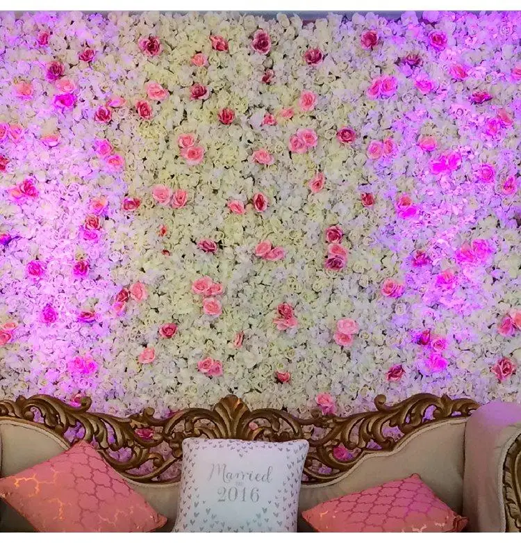 60x40 см искусственные розы настенные панели для свадебного фона центральные вечерние украшения