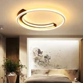 Glanz Decke Lichter LED Lampe Für Wohnzimmer Schlafzimmer Studie Zimmer Home Deco AC85 265V Moderne Weiß oberfläche montiert Decke Lam|Deckenleuchten| -