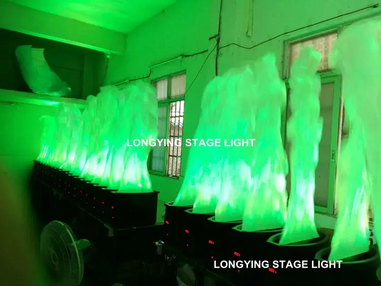 4 шт./партия RGB 3в1 цветной светодиодный фонарь 24x3 Вт сценический DMX поддельный пожарный проектор шелковое пламя для сценического эффекта