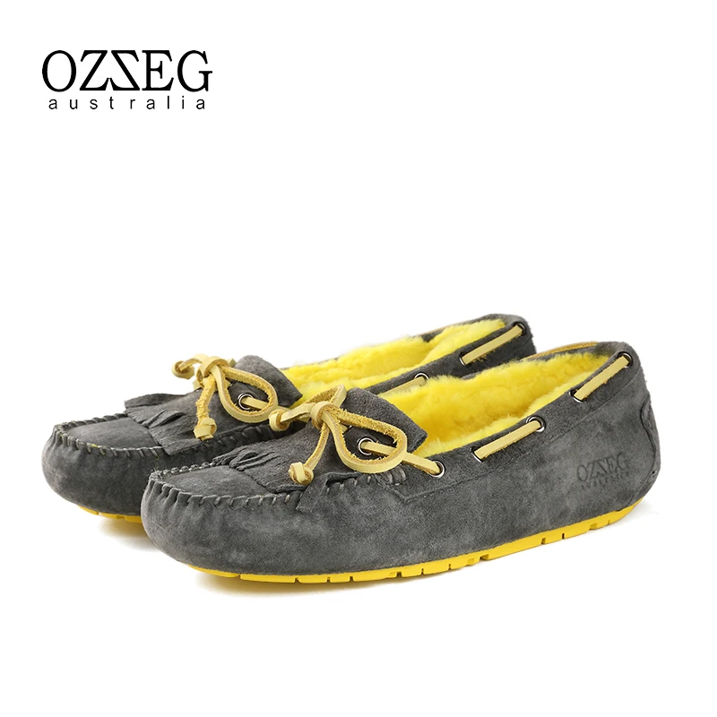 Hiver Qualité Comforatble pourpre En Mujer pu Chaussures Fourrure rose La bleu Mocassins Appartements Classique Laine Haute Noir De Vraie Lady coffee Sur Chaudes Cuir Ciel kaki Slip Femmes Véritable gris rOUqwrf