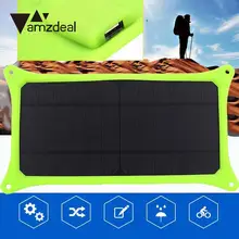 amzdeal New 5V 6W Portable Travel Solar Charging Panel Charger USB For Mobile Cell Phone DIY