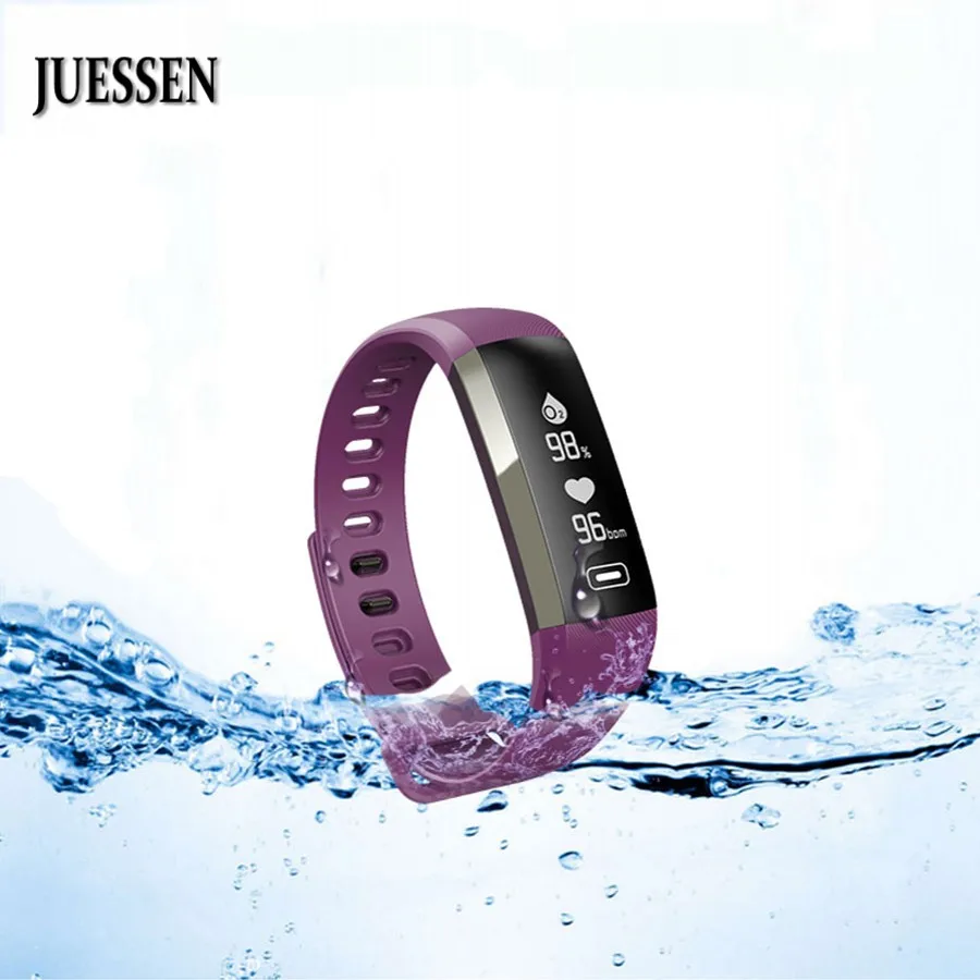 

JUESSEN Pulsera Fitness Tracker Wristband Heart Rate Monitor Smart M2P Band Blood Pressure With Pedometer Bracelet for mi band 2
