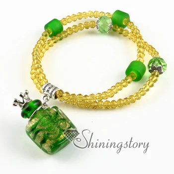 

perfume sample vials handcrafted glass essential oils jewelry aromatherapy bracelet