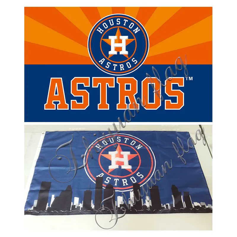 ML*B Houston Astros USA baseball Team Flag 3x5FT Banner Houston Astros ...