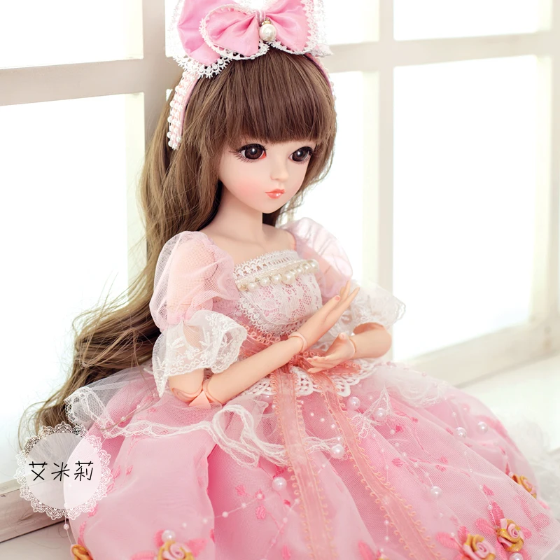 BJD 60 см кукла игрушки высокое качество китайская Кукла 18 шарнир Модная девушка