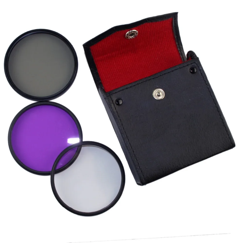 82MM CPL UV FLD SLR/DSLR/FILM CAMERA LENS FILTER CASE KITfilter