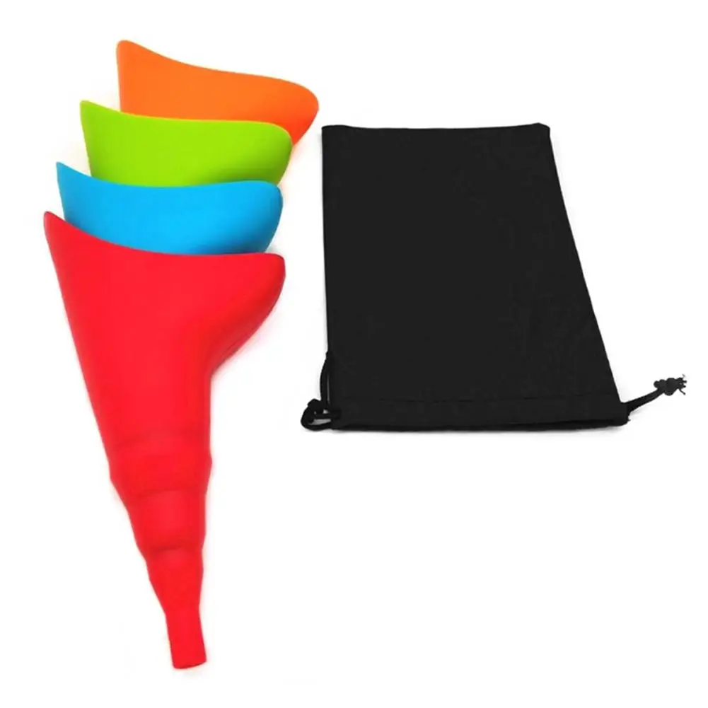 

1pc Random Color Silicone Female Urination Device Reusable Urinal for Women Portable Outdoor Tools