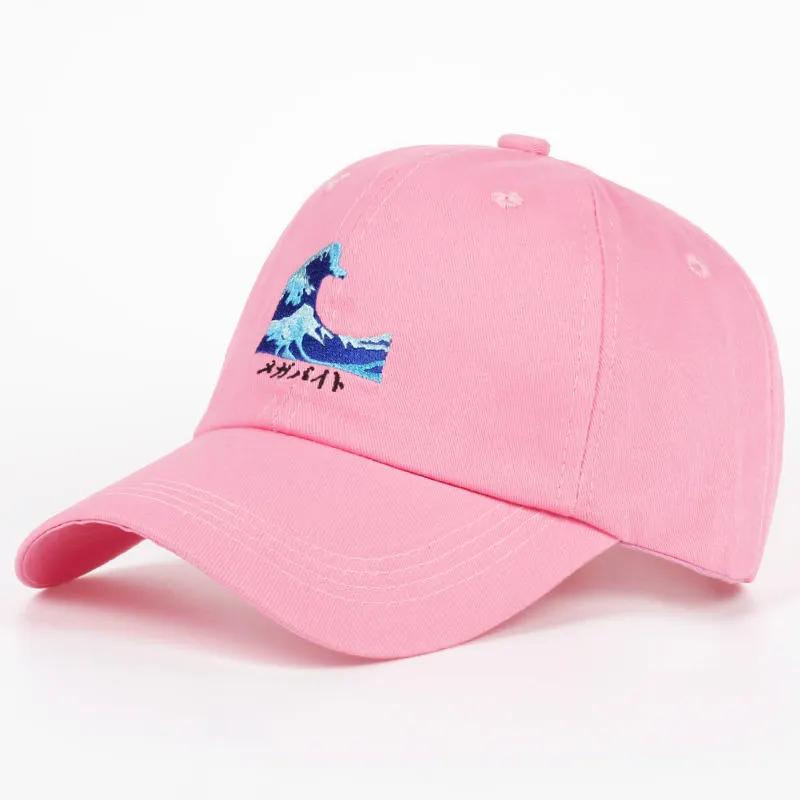 TUNICA новая мужская хлопковая шляпа модная вышивка Регулируемая Гибкая Мужская и Женская бейсбольная Кепка Для Взрослых Кепка Дальнобойщика - Цвет: Pink