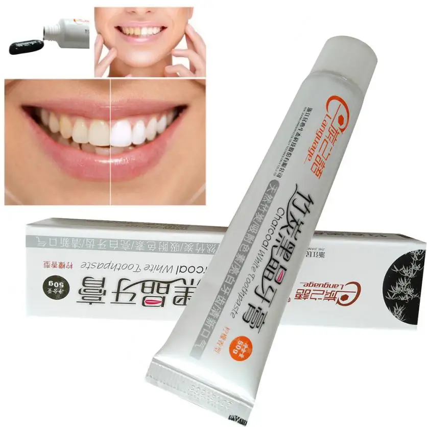 

Tooth paste 50g Toothpaste Bamboo Charcoal Black Toothpaste Teeth Whitening Cleaning Hygiene Oral Care Tooth paste Hot