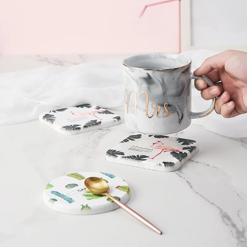 

Household Creative Diatom Mud Material Absorbent Cup Pad Heat Insulation Anti-scalding Tea Cup Pad