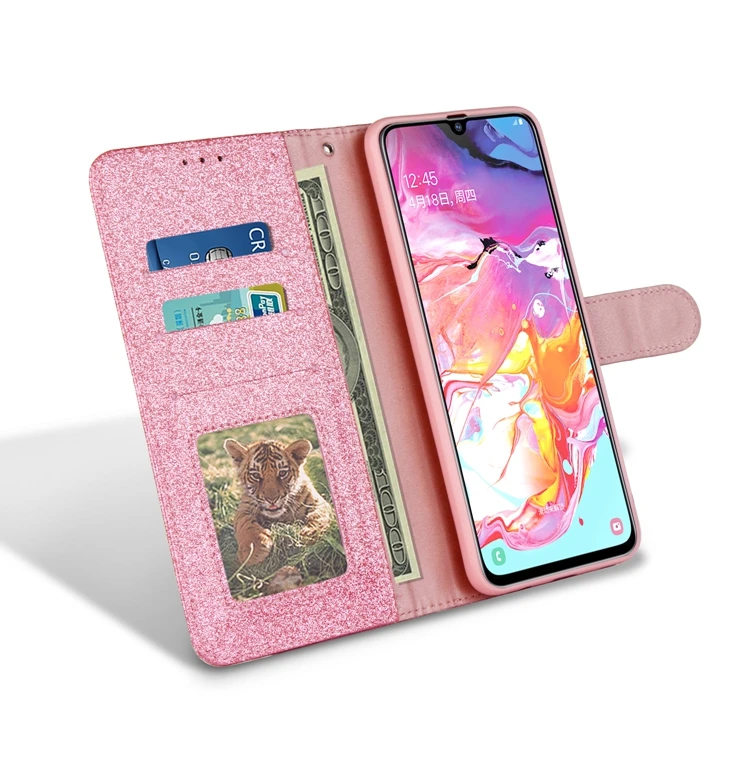 Флип-чехол из искусственной кожи для Etui samsung A70 блестящий чехол на магните для телефона для Coque samsung Galaxy A70 Чехол-книжка