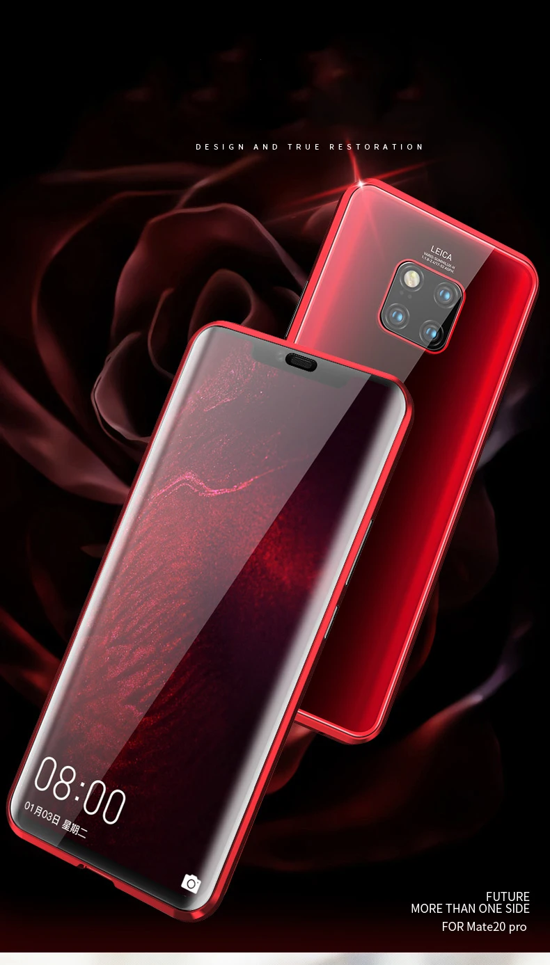 Металлический магнитный чехол Suntaiho для huawei P30 pro, чехол из закаленного стекла, чехол на магните s, чехол для huawei mate 20 mate 20 pro, чехол