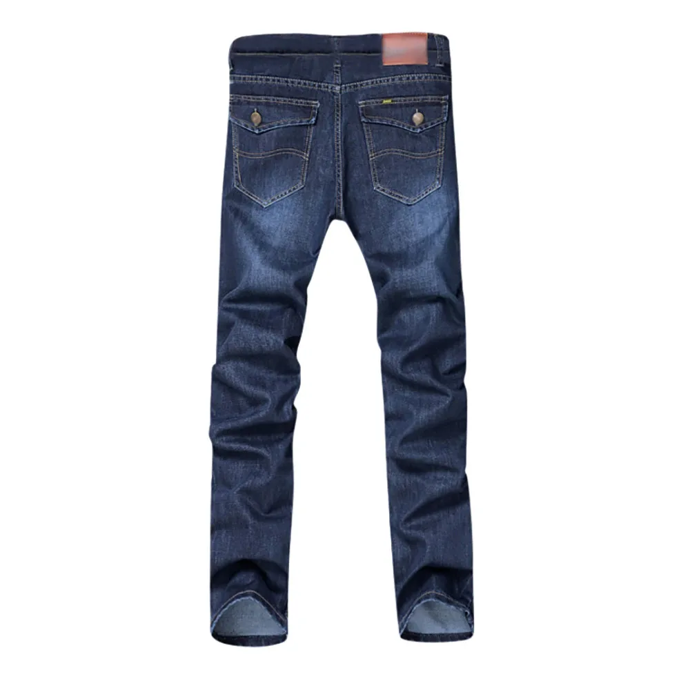 Модные новые 2019 для мужчин's повседневное осень деним свободный крой хлопок хип хоп свободные работы Длинные мотобрюки стретчевые джинсы м