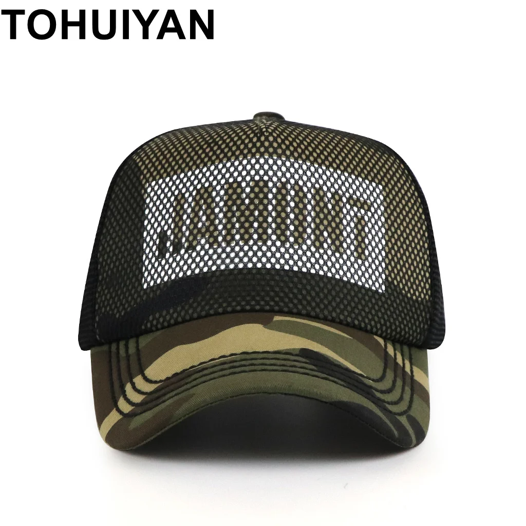

TOHUIYAN 2019 Hip Hop Trucker Cap Curved Visor Snapback Hat Spring Summer Mesh Baseball Caps For Women Men Casquette Sun Hats