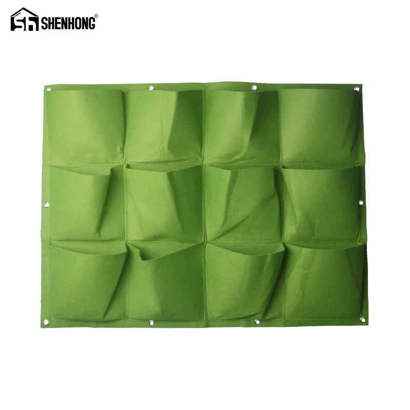

Wall Hanging Planter Bags Wall-mounted Flower Grow Bag Growing Planting Bags for Indoor Garden Supplies Vertical Greening