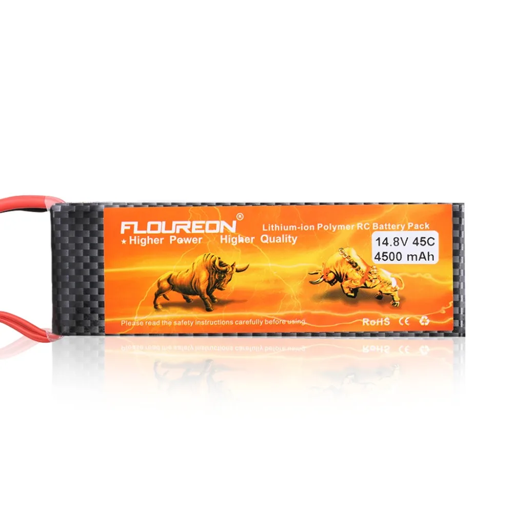 FLOUREON 4S 14,8 V 4500mah 45C XT60 для Mariner 450 Водонепроницаемый Радиоуправляемый квадрокоптер Ar. Drone Радиоуправляемый самолет Радиоуправляемый вертолет Радиоуправляемый автомобиль/грузовик