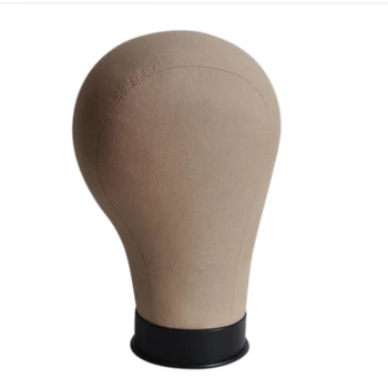 

Fixing Wig Mannequin Model Head Canvas Block Pins Head Wig Hat Jewelry Displayer Cosmetology Manikin With Plastic Bottom
