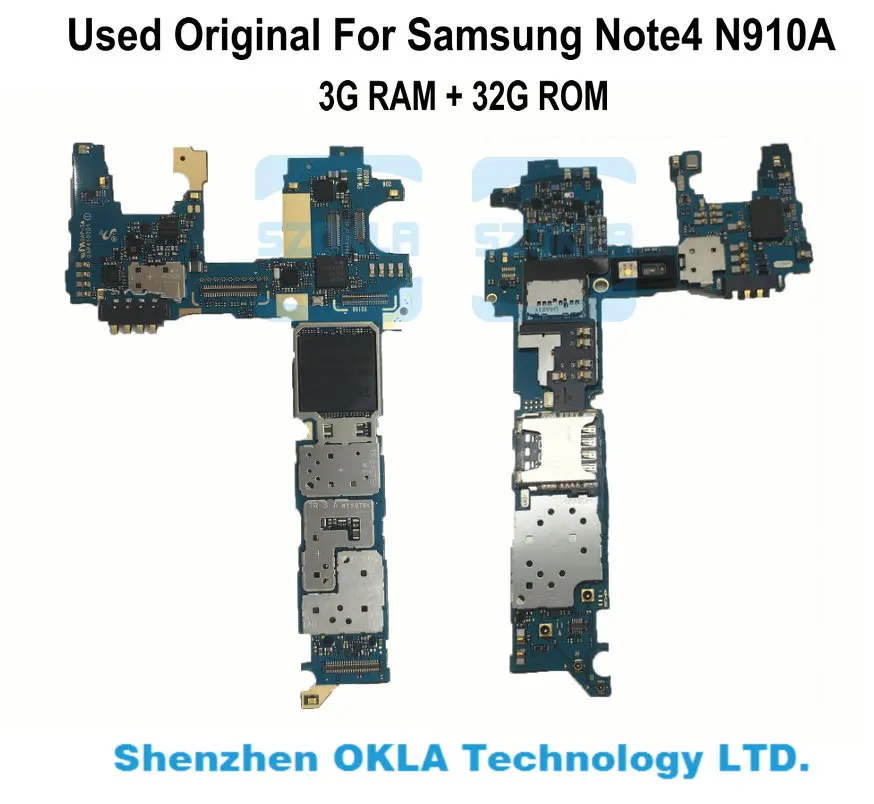 Samsung Note4 N910A mother board 3G RAM 32G ROM