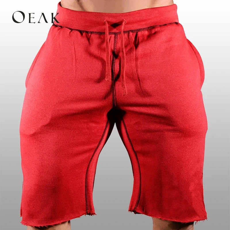 OEAK хлопок шнурок для мужчин's Шорты повседневные шорты с карманами Лоскутные Шорты Прямо Masculino Praia