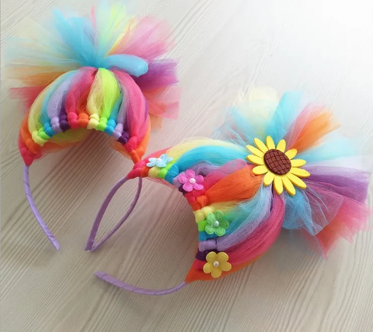 tulle headband diy