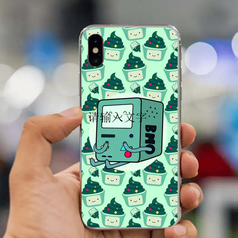 Чехол для телефона Beemo Adventure Time с забавным рисунком из жесткого поликарбоната для iPhone XS MAX 4S 5S 5c SE 6 6S Plus 7 7Plus 8 8Plus X 10 - Цвет: Золотой