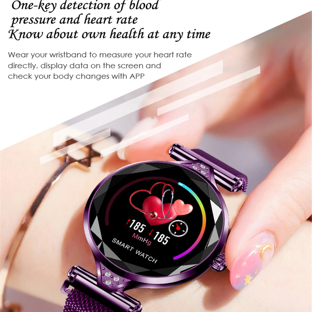  H1 Lady Smart Watch Fashion Women Watch Heart Rate Monitor Fitness Tracker Women Smartwatch Bluetoo - 33030644867