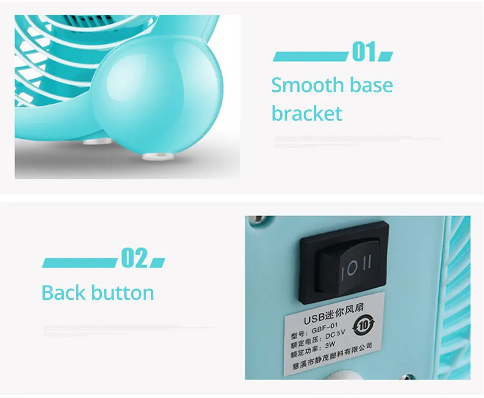 Креативный двойной лопасти мини USB вентилятор для офиса дома портативный компьютер ПК вентилятор электрический вентилятор ноутбука с двойными боковыми лопасти вентилятора