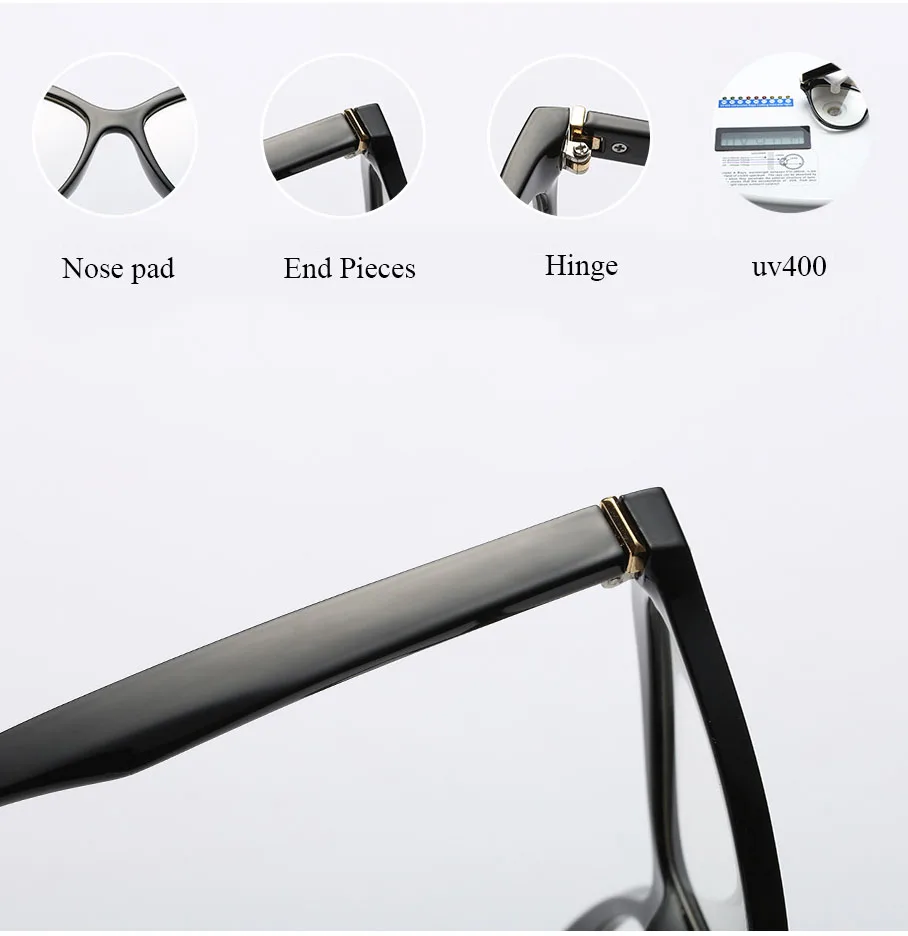 Glasses Frame Male AMANKEI Fashion Cat Eye Solid Eyeglasses Frame Women Unisex Plastic Optical Glasses Frame Female 92113 (3)