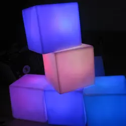 Led Праздничное освещение Multi Цвет Новинка 0,2 Вт атмосфера ПВХ форма led cube ночник CE/RoHS утвержден