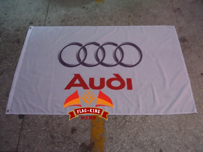 audi car racing team flag,audi car club banner,90*150CM polyster