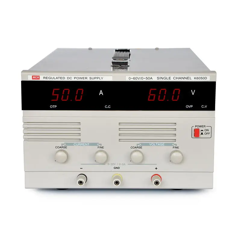 

MCH-K6050D high power DC power supply 0-60V50A DC adjustable constant current source AC110V/AC220V 60V50A Adjustable DC regulate