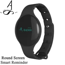 Ahssuf SmartBand умный будильник круглый Экран Спортивные Bluetooth вибрационные браслет вызова напоминание для мобильного телефона