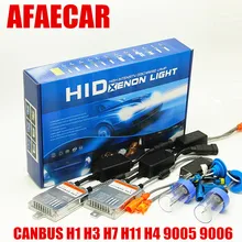 AFAECAR 55W super CANBUS Fast bright H7 H11 9005 H4 HID H1 H3 HB3 HB4 headlight