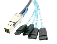 Mini sas High Density 8644 TO 4*SATA 7Pin hard disk data cable 100cm