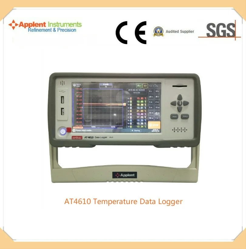Multi Testers AT4610 Multi-Channel Temperature Meter RS232C And USB Temperature Data Logger,Accurately Measures Current Multi Testers AT4610 Multi-Channel Temperature Meter RS232C And USB Temperature Data Logger,Accurately Measures Current