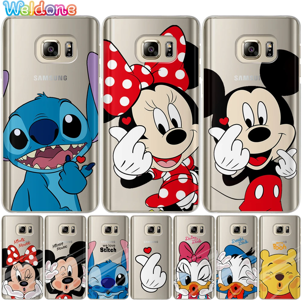 

Cute Cartoon fashion Stitch Phone Case cover For Samsung A30 A50 A8 A6 Plus A9 2018 A310 A5 A520 A750 M20 case Cover Etui