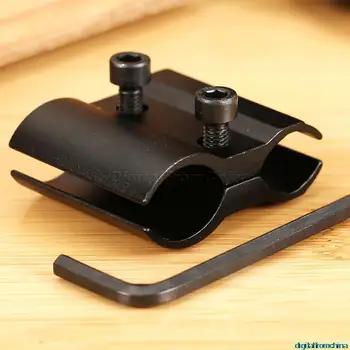 

gohantee Aluminum Adjustable Tactical Dual Barrel Ring Scope Mount Holder for Flashlight Torch Laser Sight Hunting Accessories
