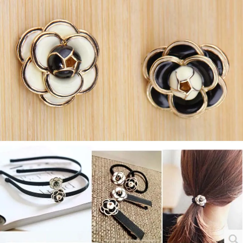 

2016New 50Pcs Camellia Flatback button for wedding embellishment and DIY hair accessories ZJ150