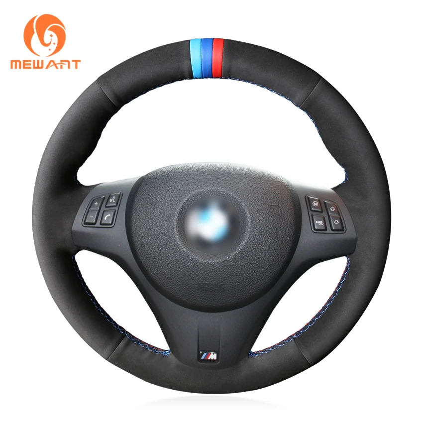 MEWANT черная натуральная кожа замша ручная работа для BMW M Sport M3 E90 E91 E92 E93 E87 E81 E82 E88|car